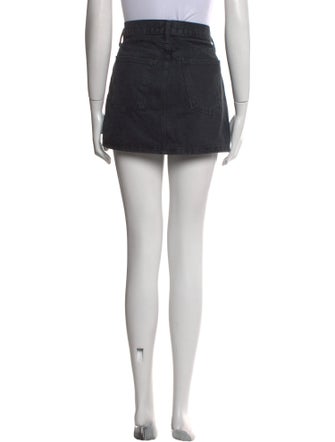 AGOLDE Distressed Accents Mini Skirt