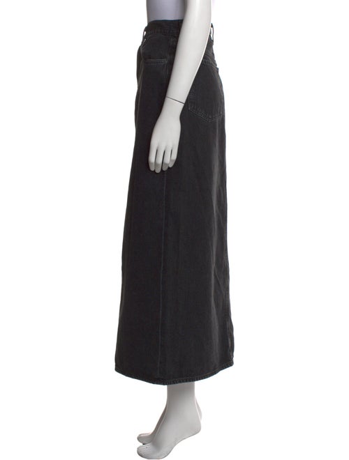 AGOLDE Distressed Accents Midi Length Skirt