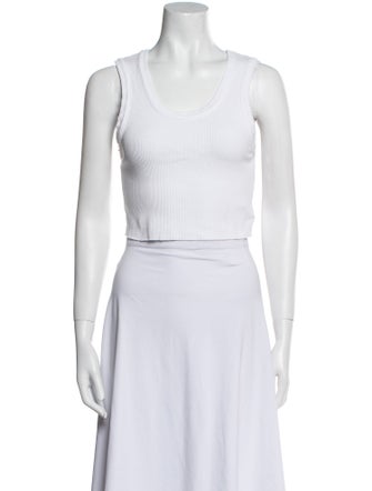 AGOLDE Scoop Neck Sleeveless Crop Top