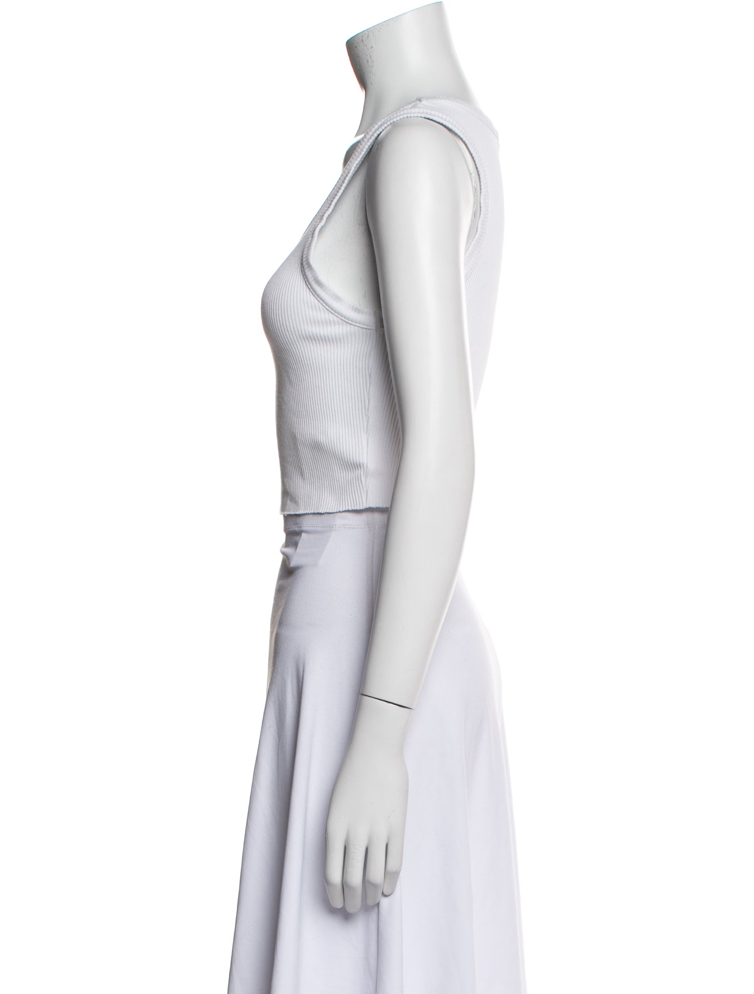 AGOLDE Scoop Neck Sleeveless Crop Top