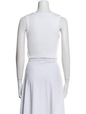 AGOLDE Scoop Neck Sleeveless Crop Top