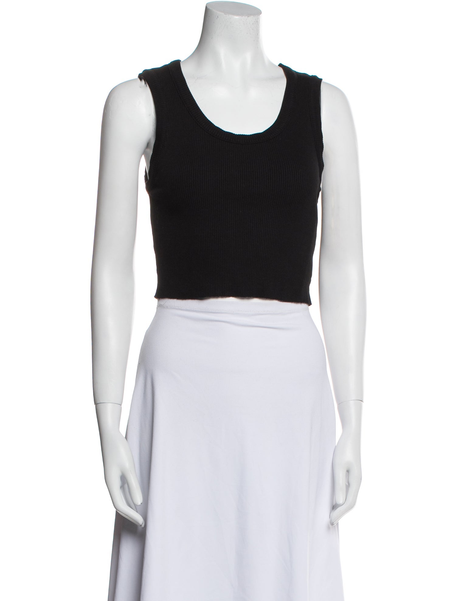 AGOLDE Scoop Neck Sleeveless Crop Top