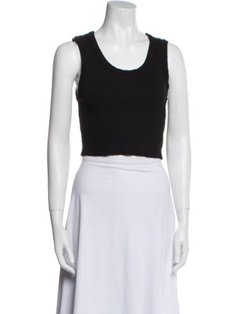 AGOLDE Scoop Neck Sleeveless Crop Top