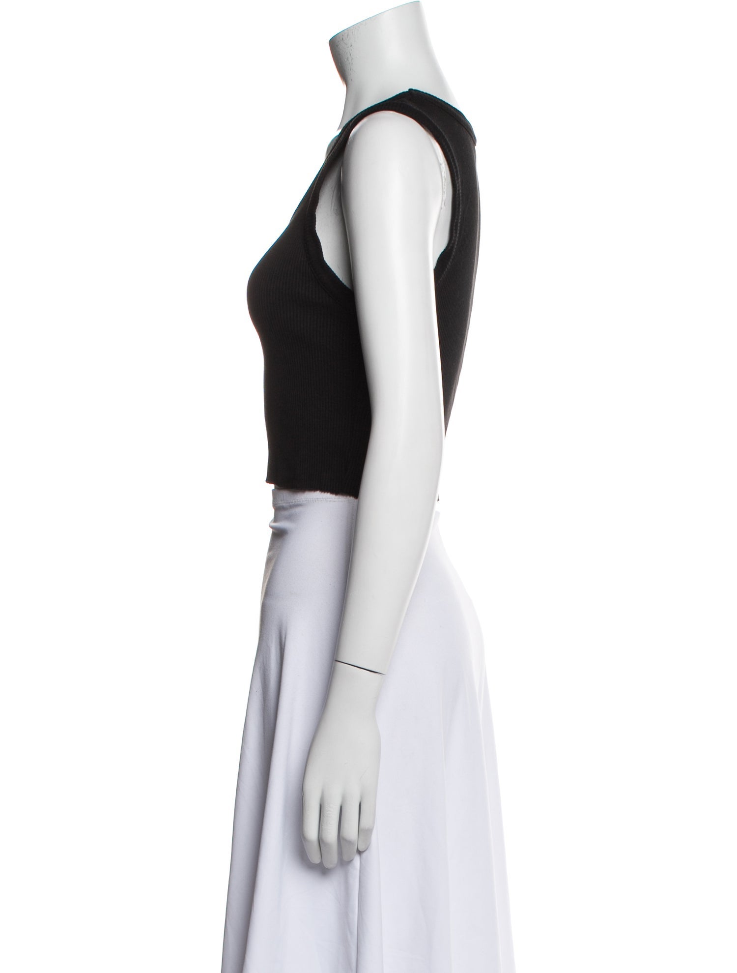 AGOLDE Scoop Neck Sleeveless Crop Top