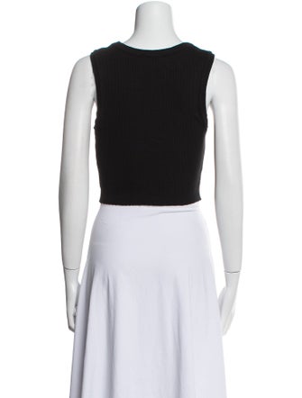 AGOLDE Scoop Neck Sleeveless Crop Top