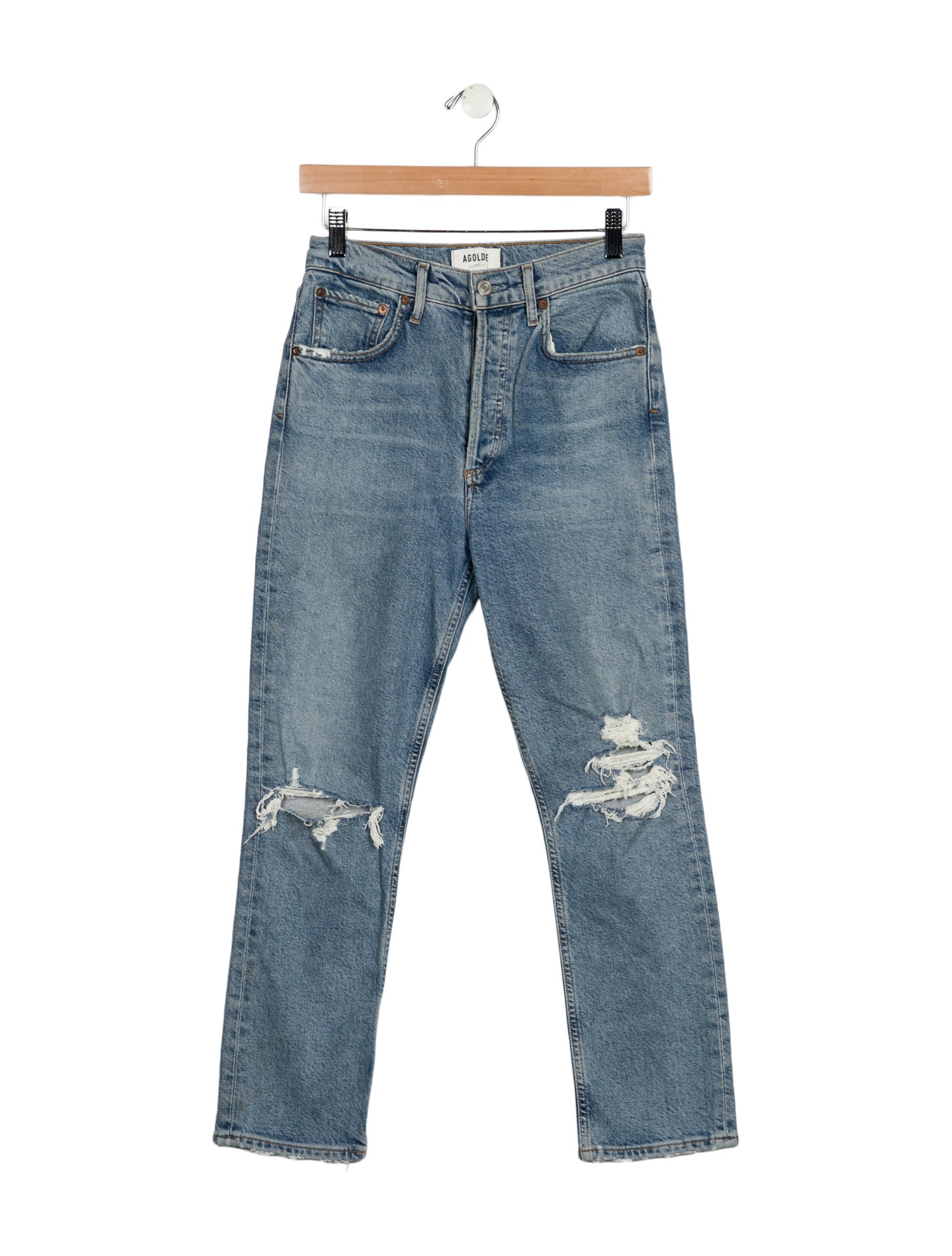 AGOLDE High-Rise Straight Leg Jeans