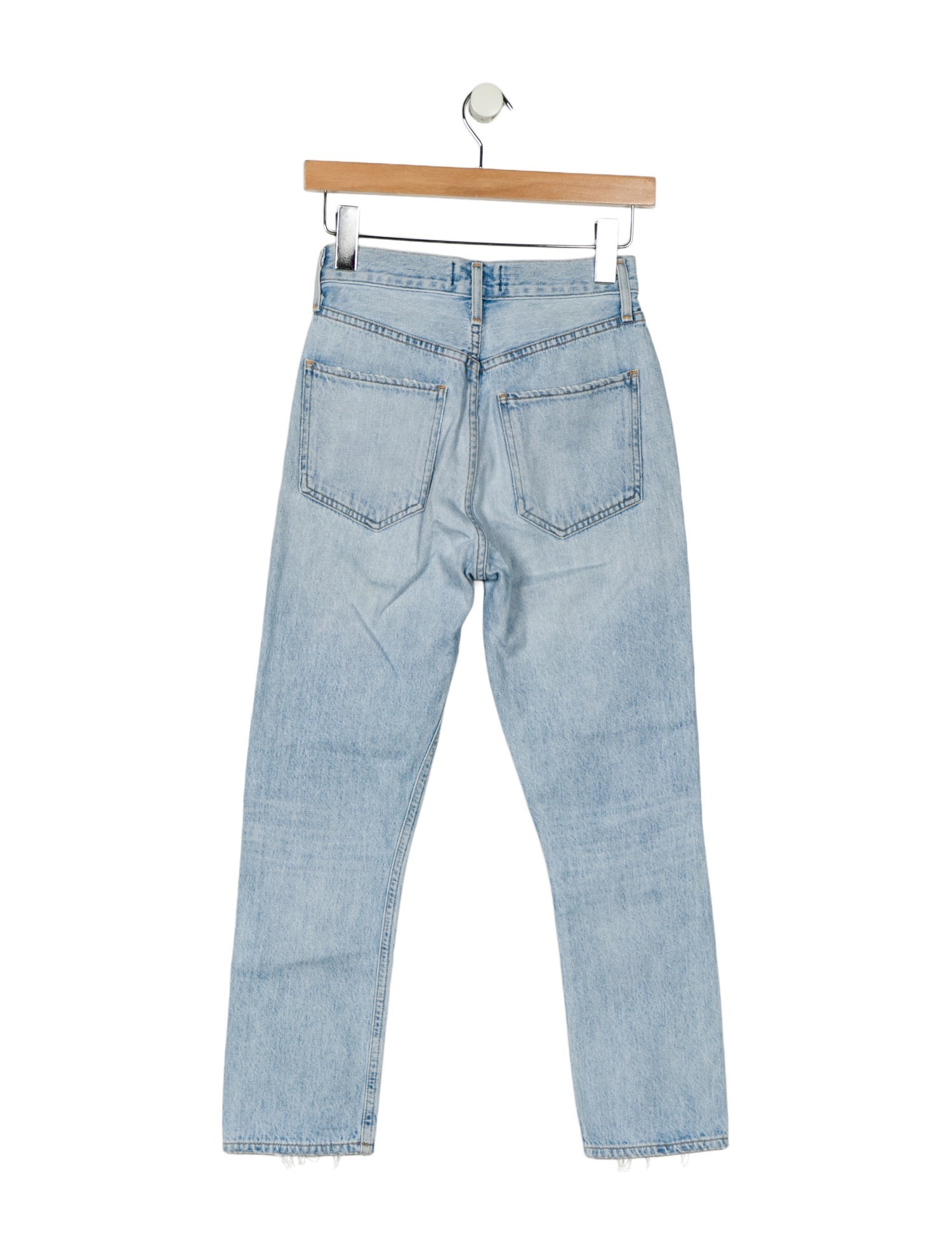 AGOLDE Mid-Rise Straight Leg Jeans