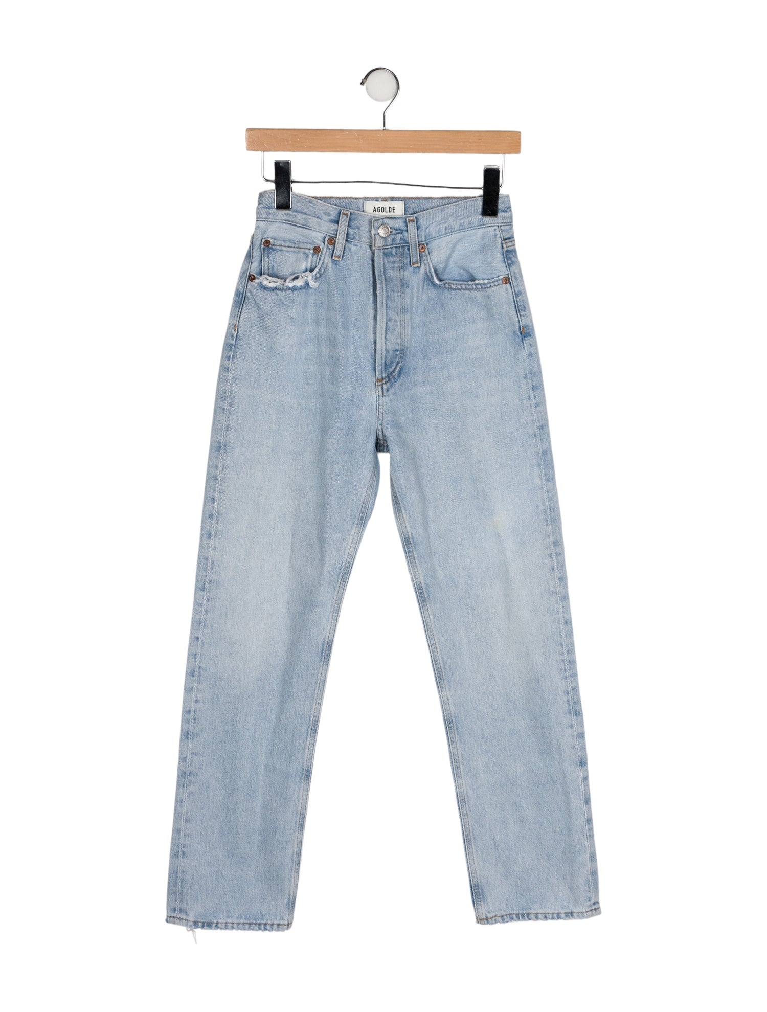 AGOLDE High-Rise Straight Leg Jeans