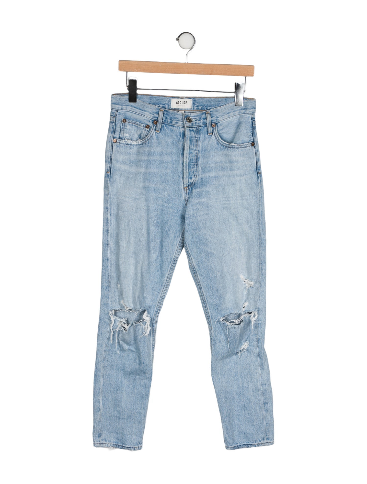 AGOLDE Mid-Rise Skinny Leg Jeans