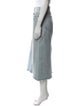 AGOLDE Distressed Accents Midi Length Skirt