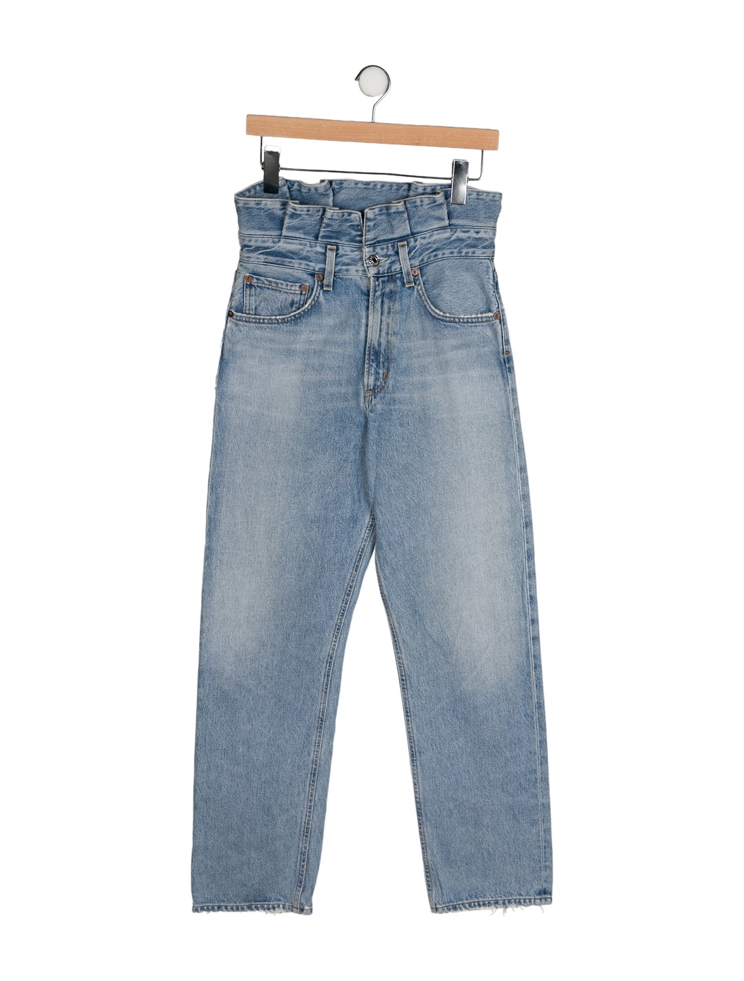 AGOLDE High-Rise Straight Leg Jeans
