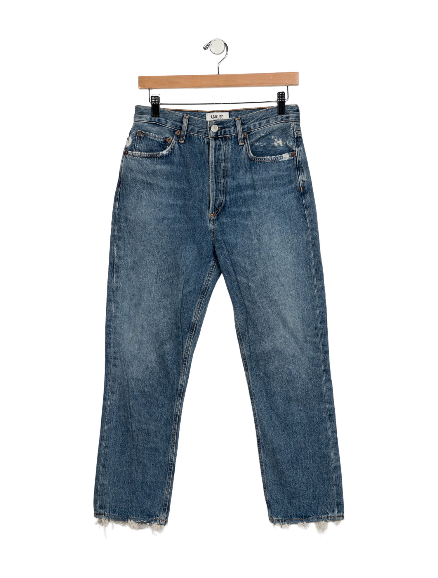 AGOLDE High-Rise Straight Leg Jeans
