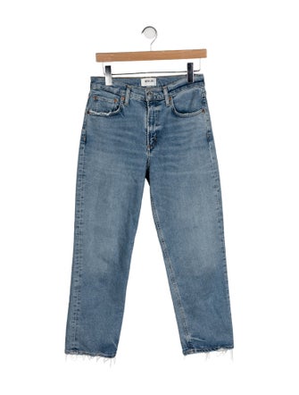 AGOLDE Mid-Rise Straight Leg Jeans