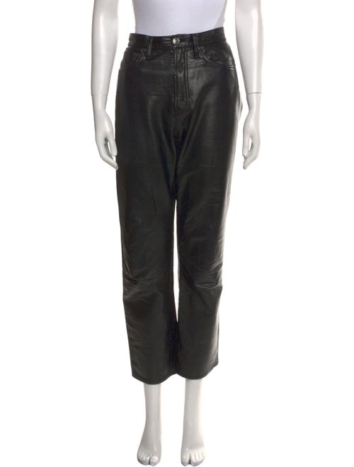 AGOLDE Leather Straight Leg Pants
