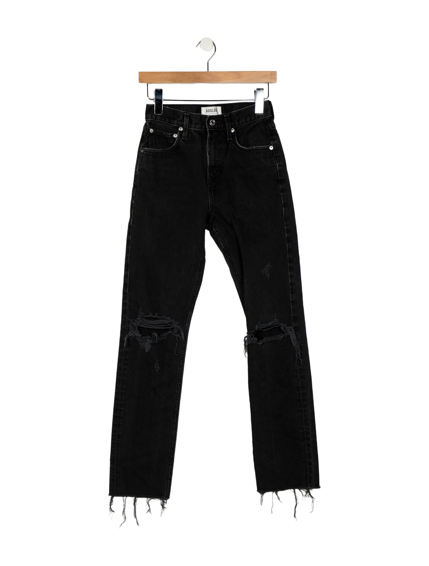 AGOLDE Mid-Rise Straight Leg Jeans