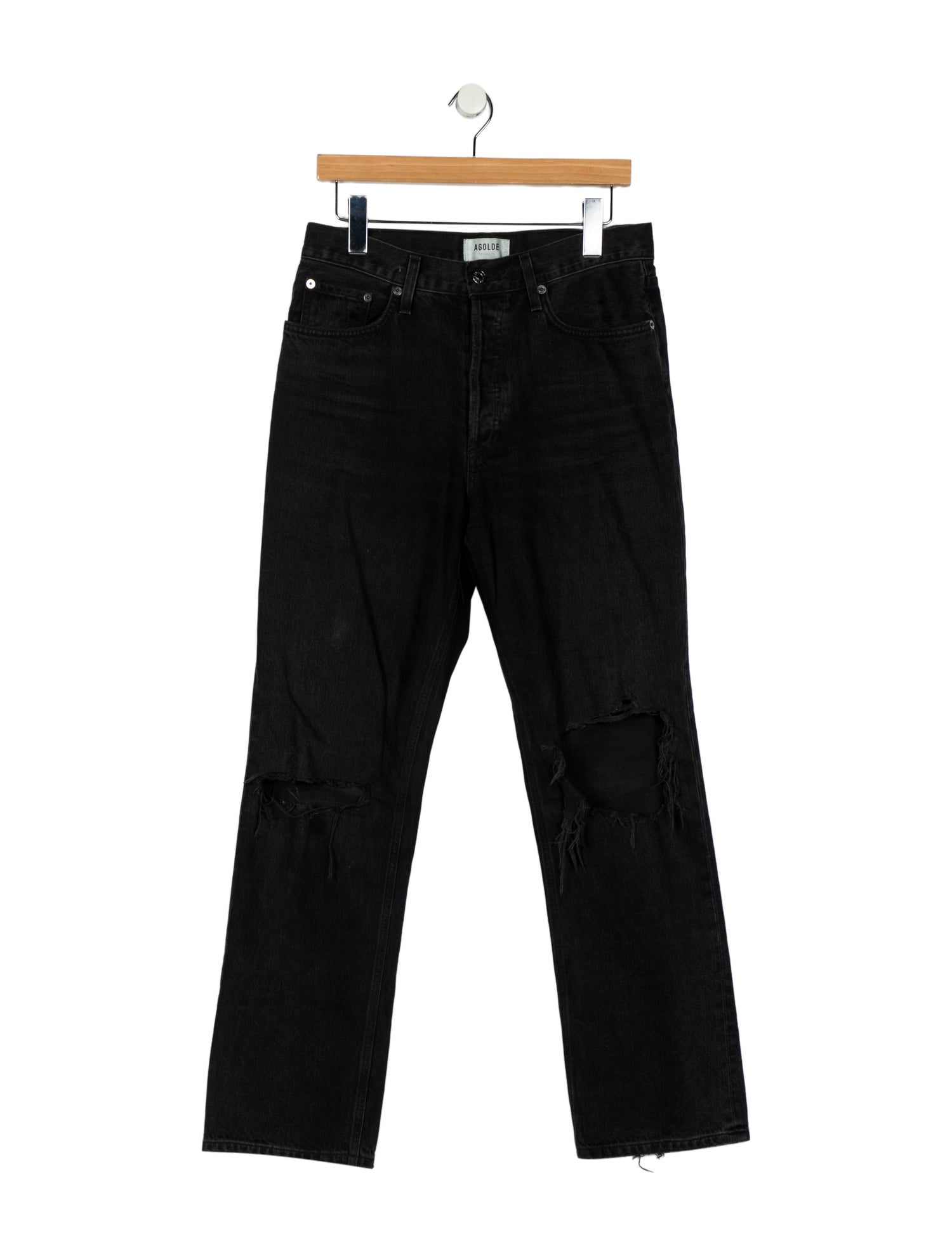 AGOLDE Mid-Rise Straight Leg Jeans
