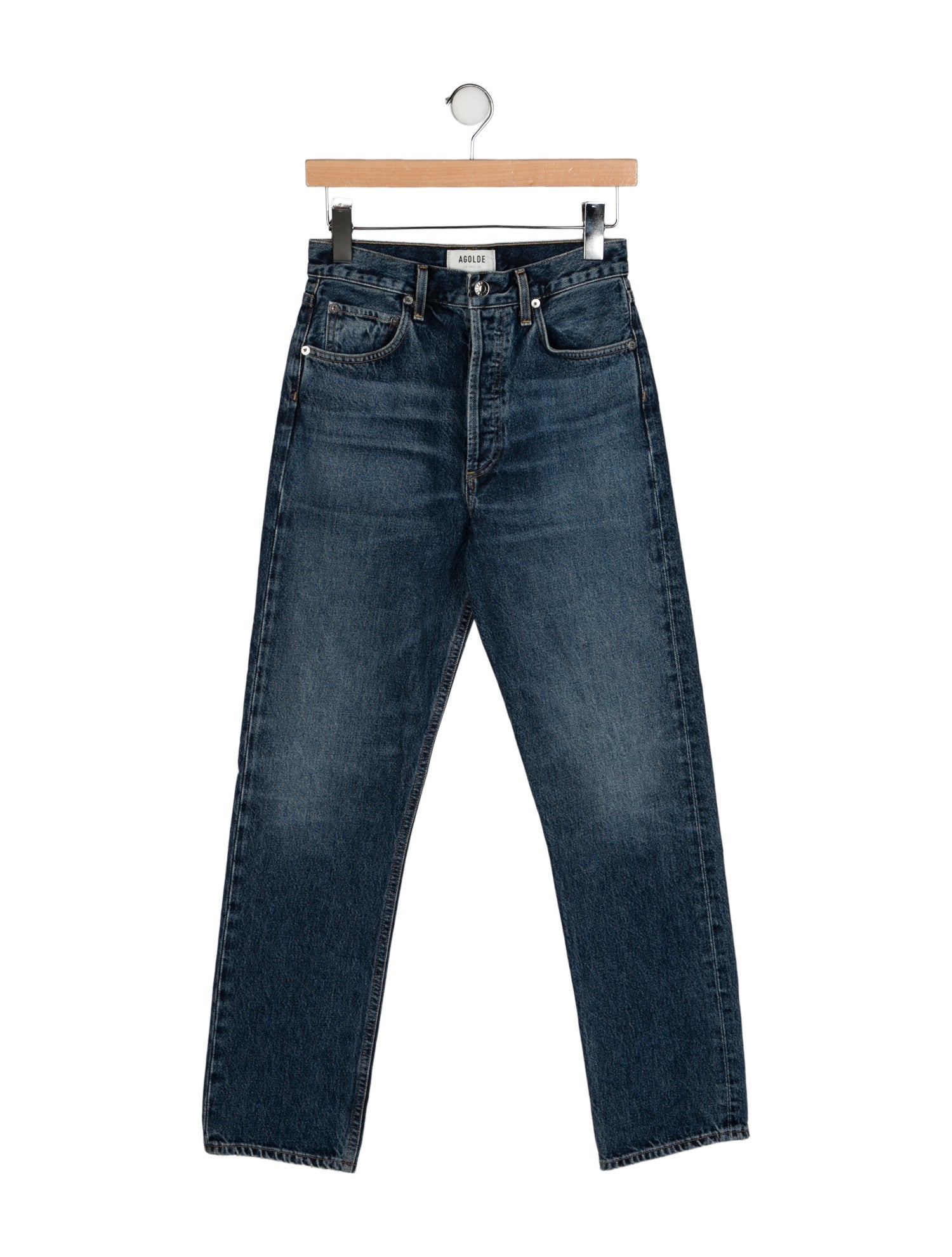 AGOLDE High-Rise Straight Leg Jeans