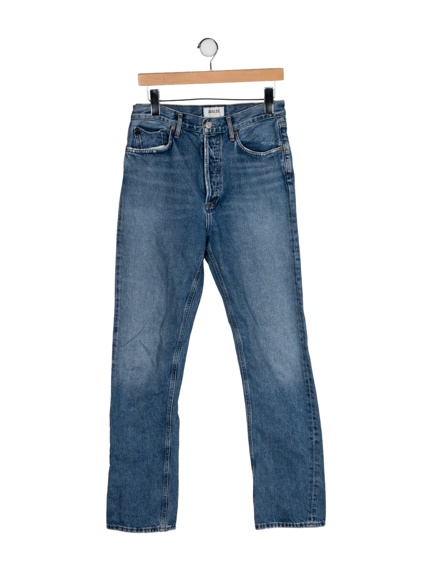 AGOLDE High-Rise Straight Leg Jeans