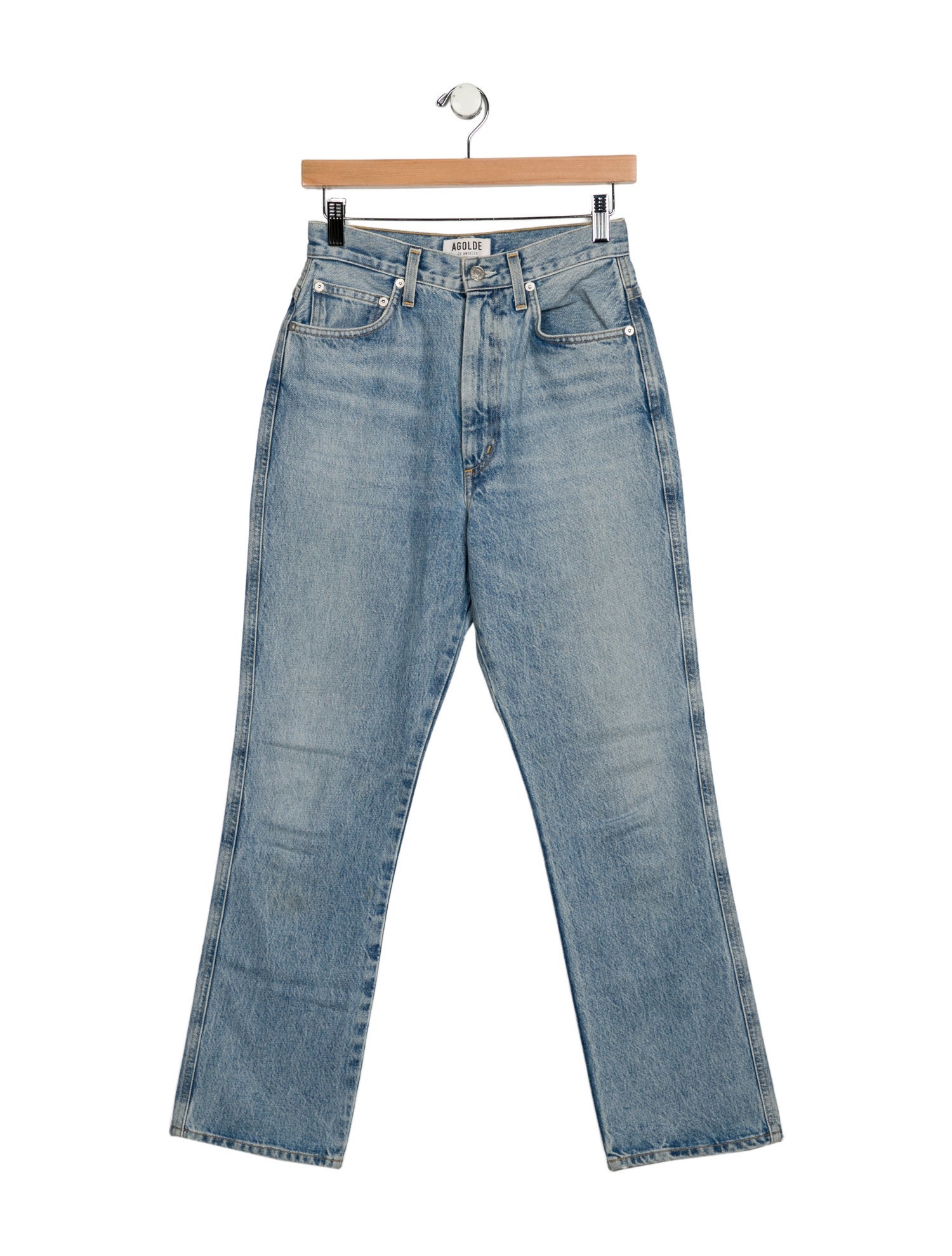 AGOLDE High-Rise Straight Leg Jeans