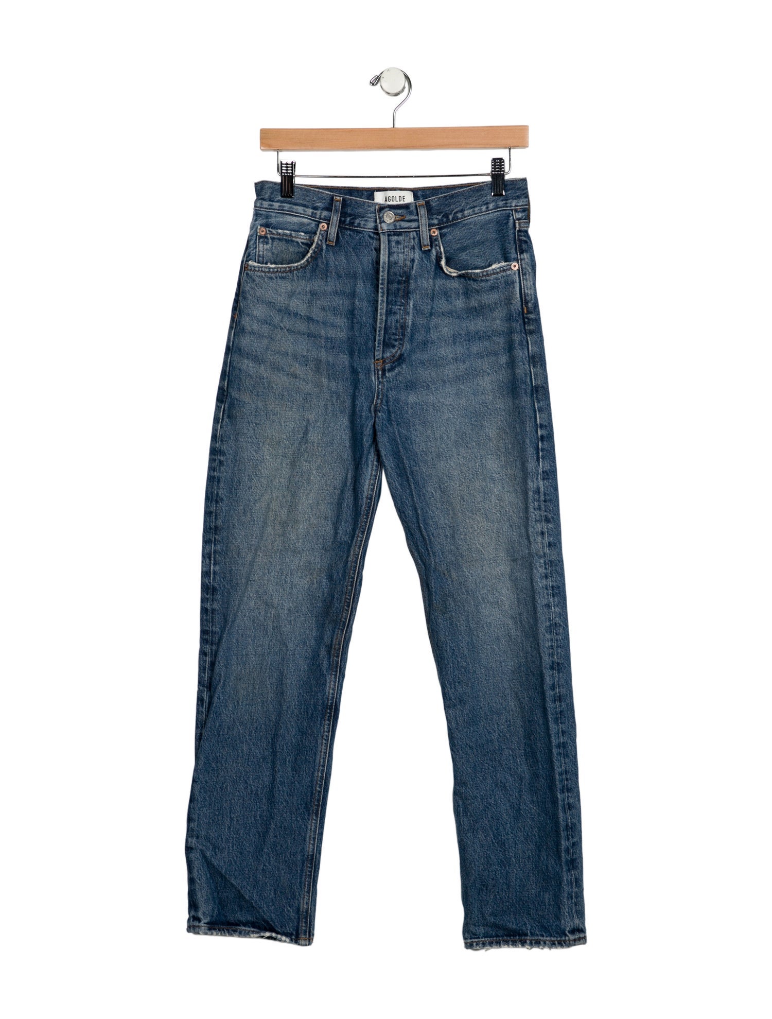 AGOLDE High-Rise Straight Leg Jeans