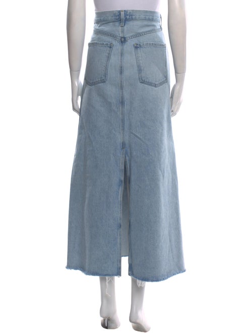 AGOLDE Distressed Accents Midi Length Skirt