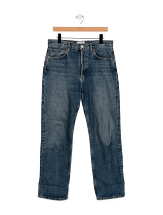 AGOLDE Mid-Rise Straight Leg Jeans