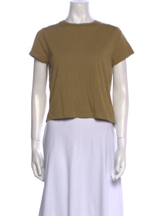 AGOLDE Crew Neck Short Sleeve Crop Top