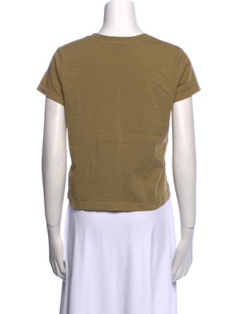 AGOLDE Crew Neck Short Sleeve Crop Top