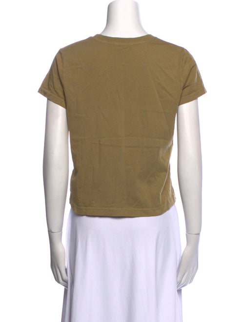 AGOLDE Crew Neck Short Sleeve Crop Top