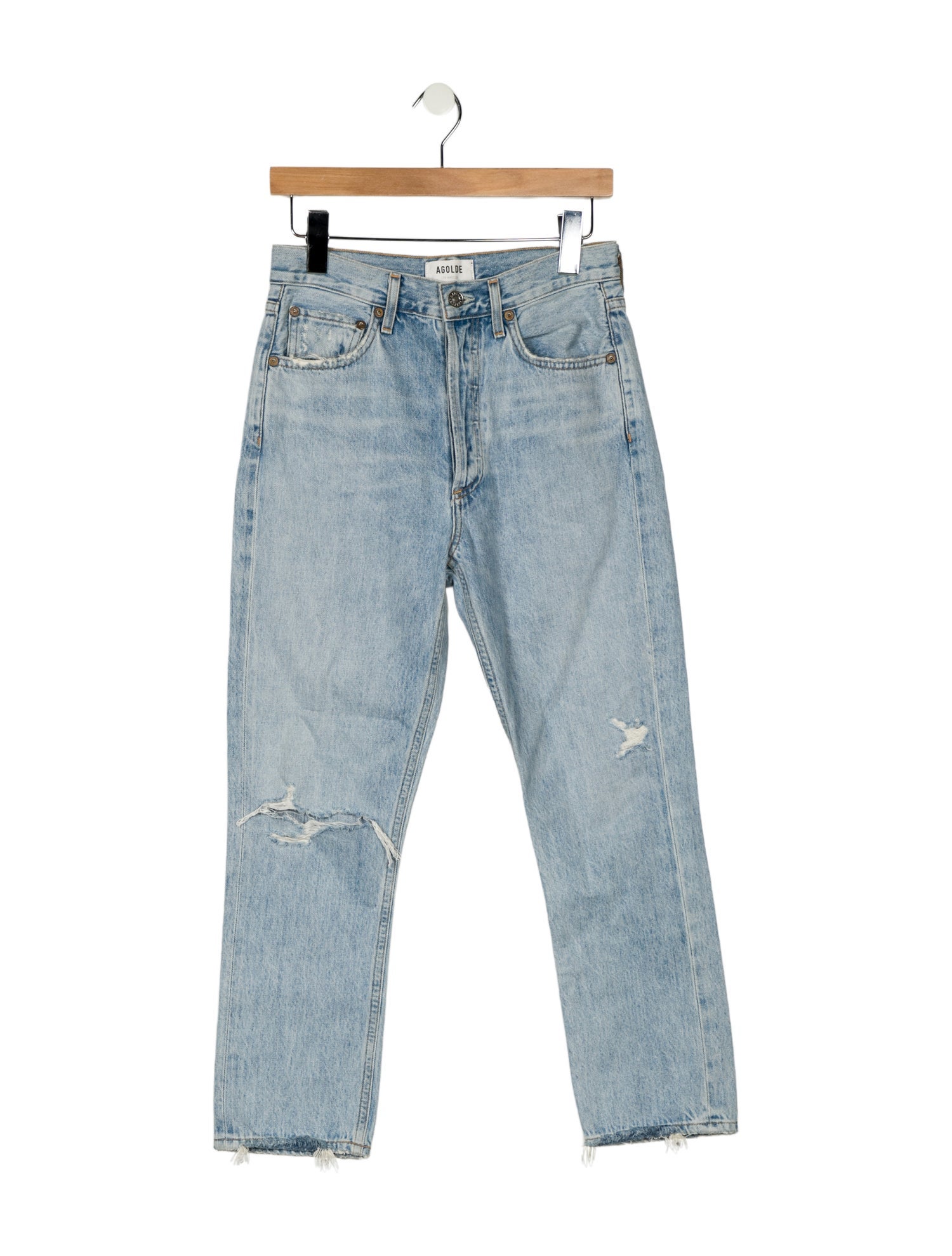 AGOLDE High-Rise Straight Leg Jeans
