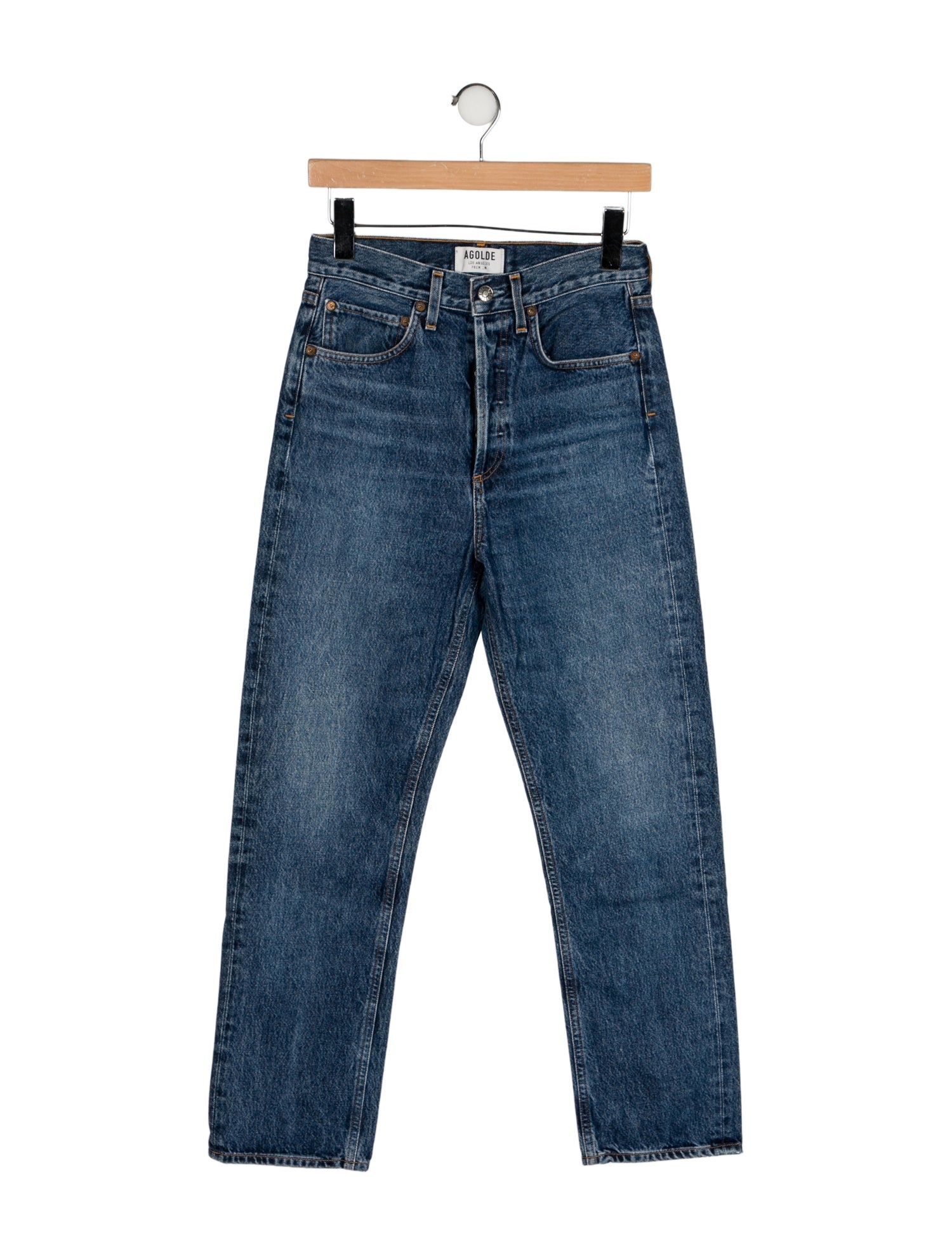AGOLDE High-Rise Straight Leg Jeans