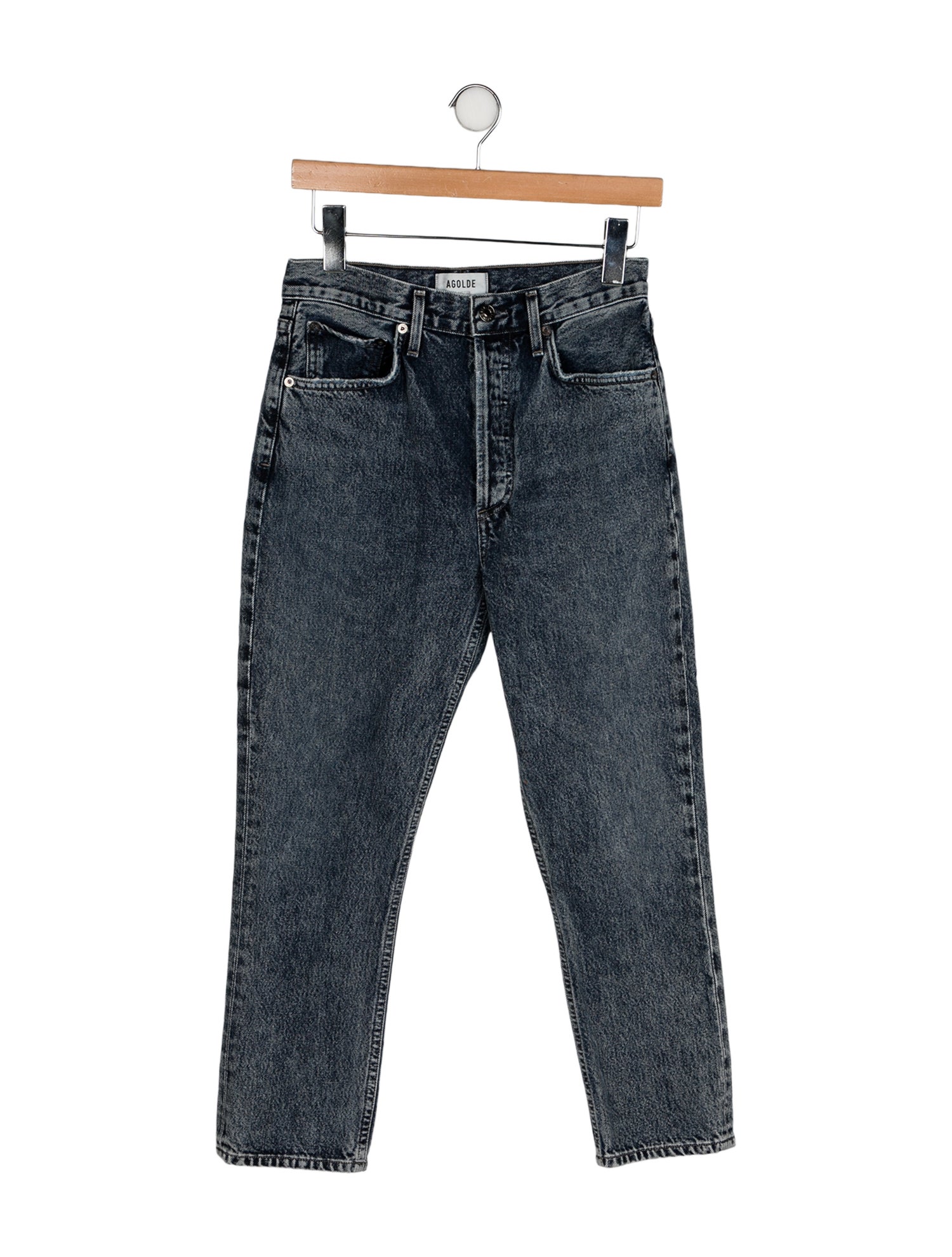AGOLDE Mid-Rise Straight Leg Jeans