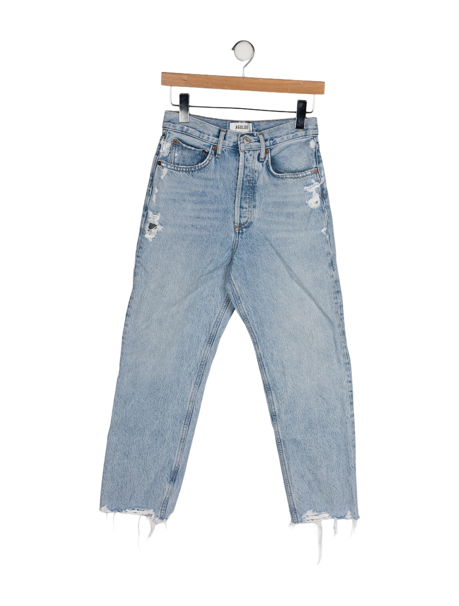 AGOLDE High-Rise Straight Leg Jeans
