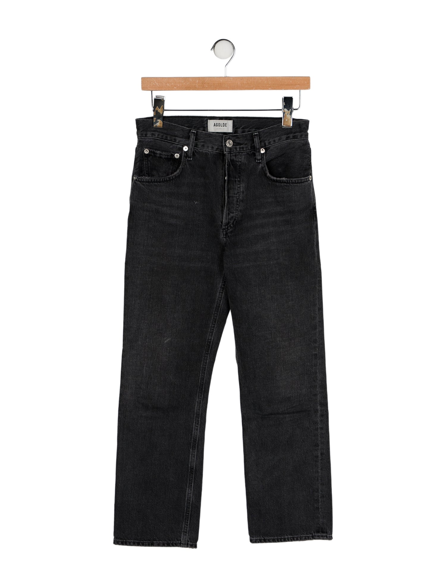 AGOLDE Mid-Rise Straight Leg Jeans