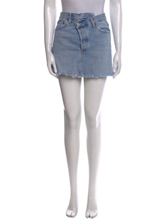 AGOLDE Distressed Accents Mini Skirt