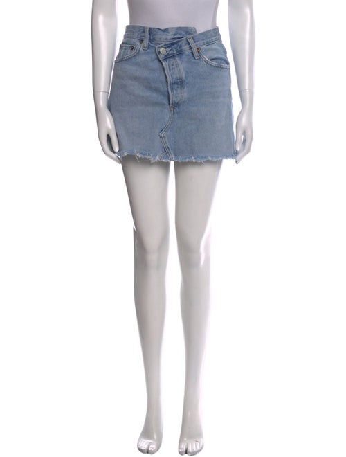 AGOLDE Distressed Accents Mini Skirt