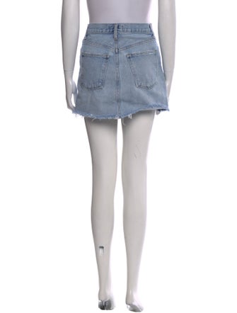 AGOLDE Distressed Accents Mini Skirt