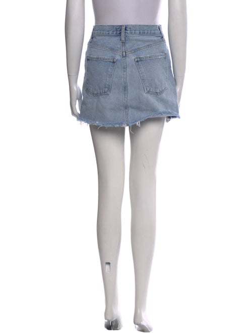 AGOLDE Distressed Accents Mini Skirt