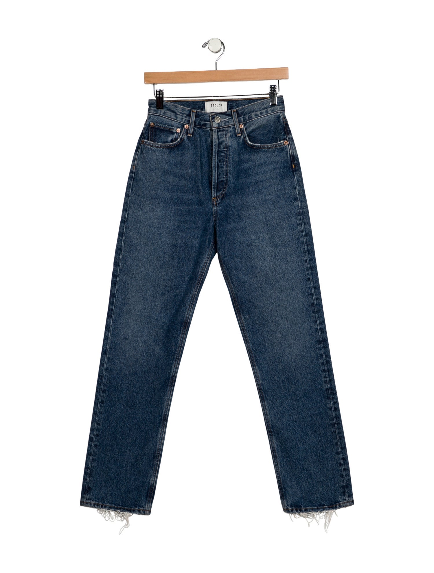 AGOLDE High-Rise Straight Leg Jeans
