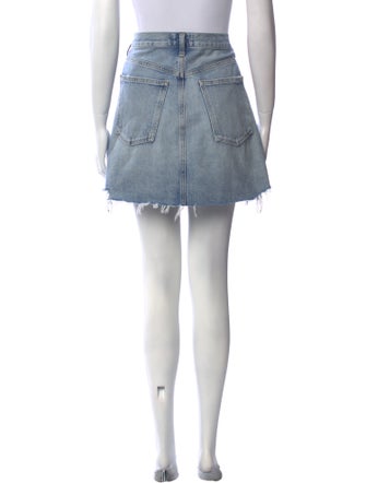 AGOLDE Distressed Accents Mini Skirt