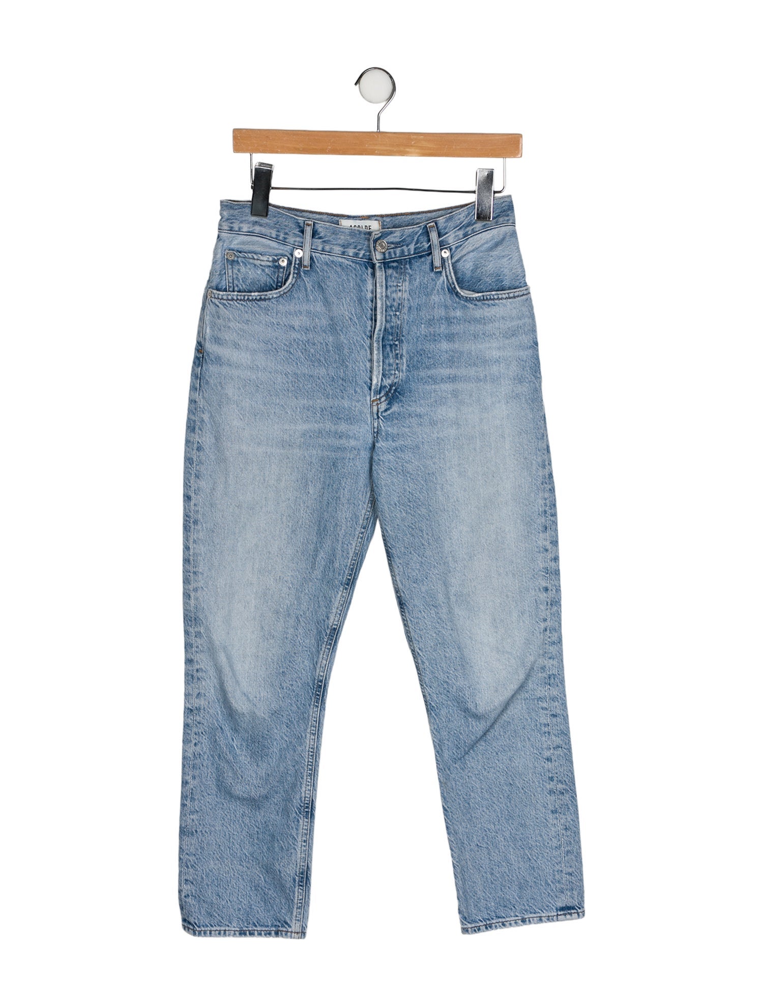 AGOLDE Mid-Rise Straight Leg Jeans