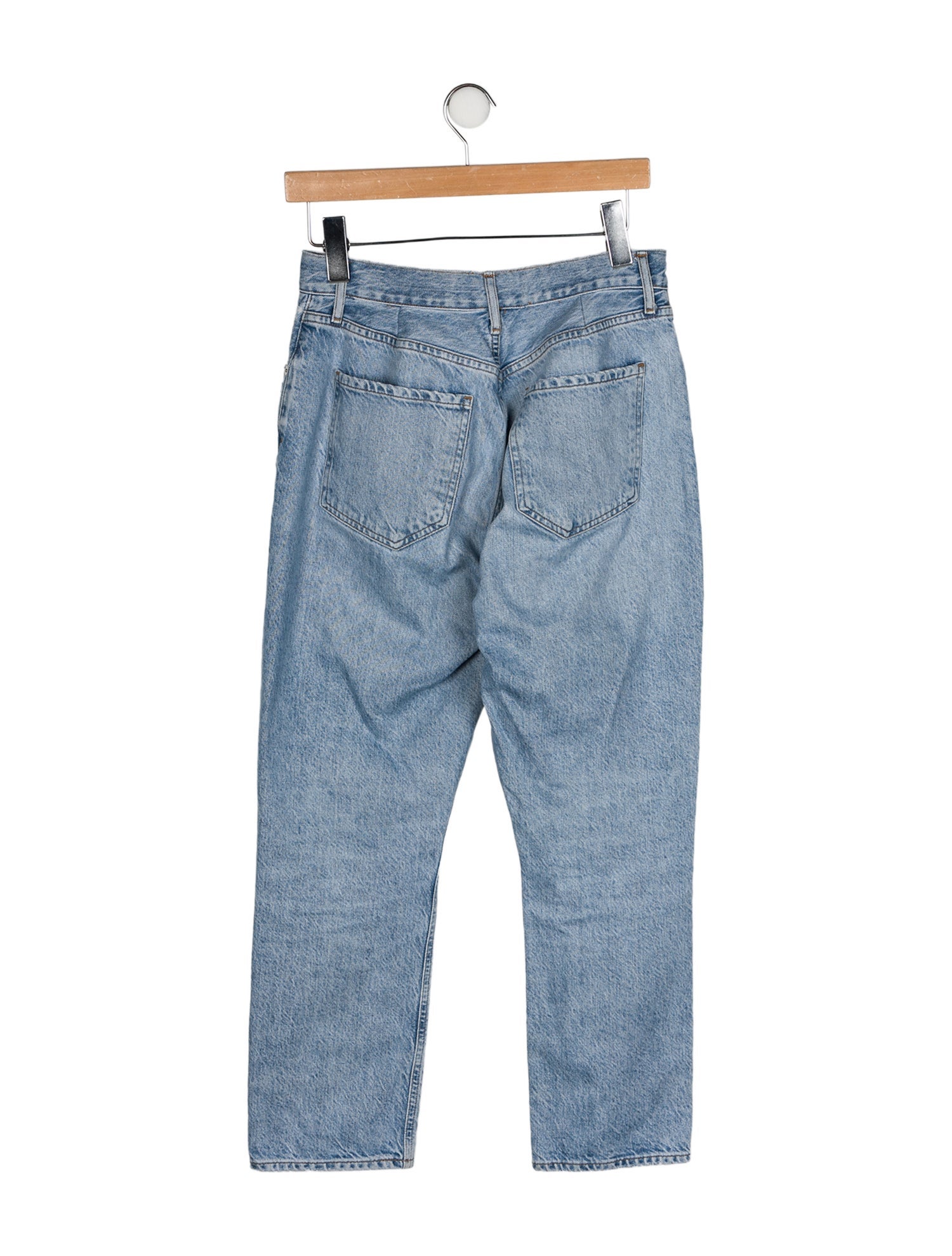 AGOLDE Mid-Rise Straight Leg Jeans