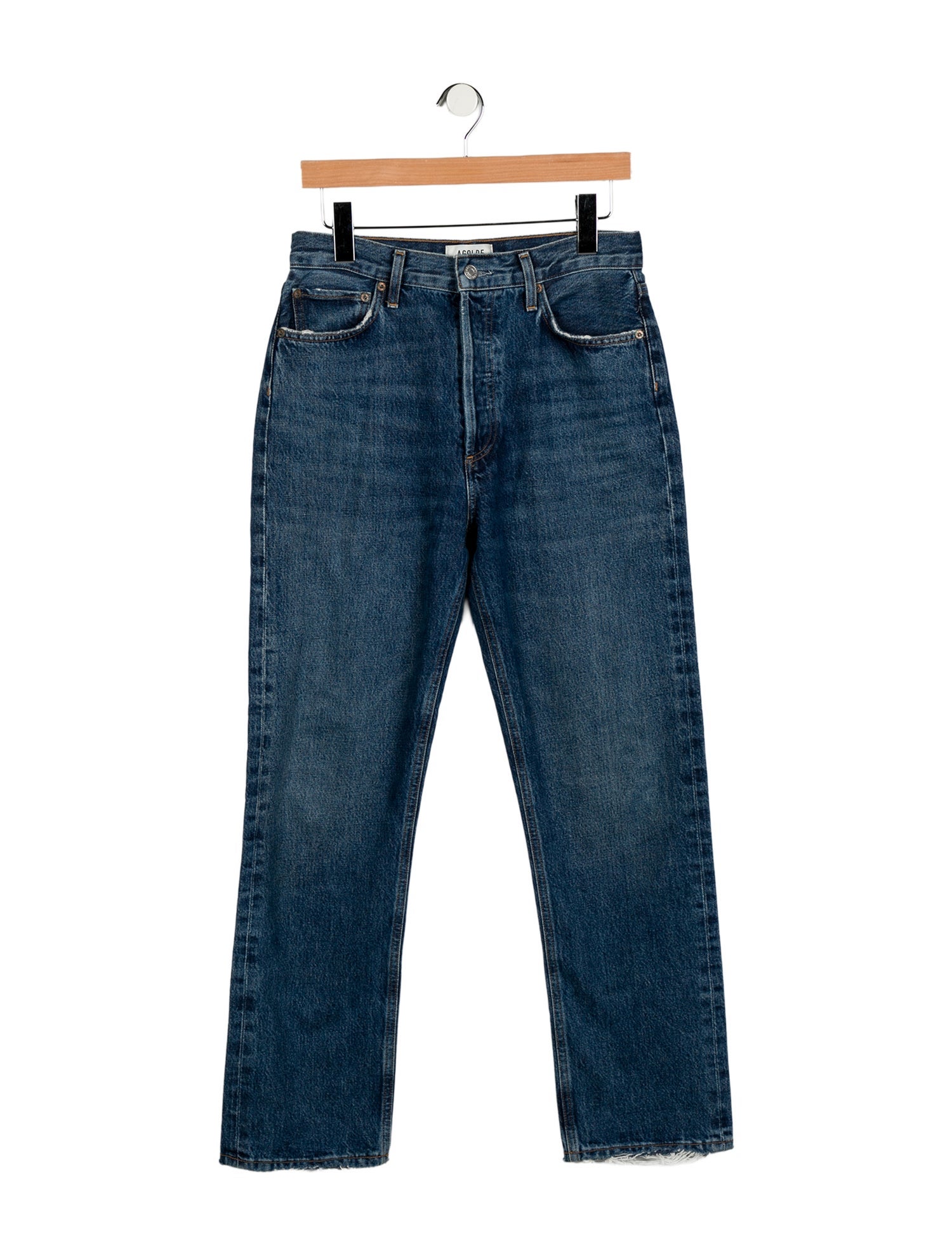 AGOLDE High-Rise Straight Leg Jeans