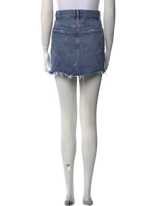 AGOLDE Distressed Accents Mini Skirt