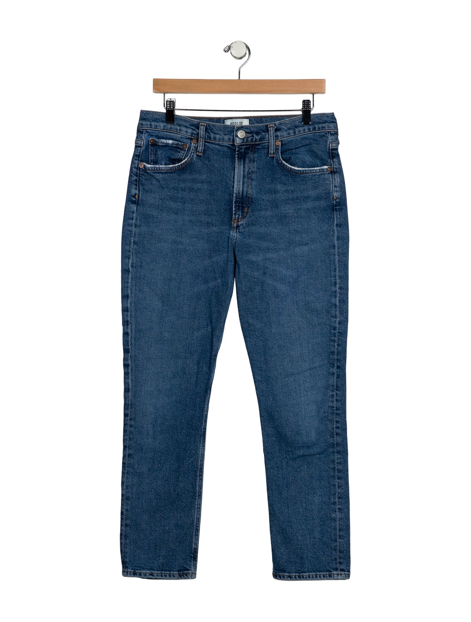 AGOLDE High-Rise Straight Leg Jeans