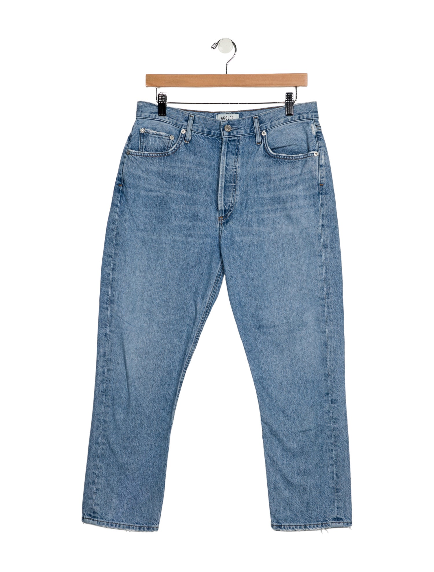 AGOLDE High-Rise Straight Leg Jeans