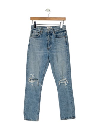 AGOLDE Mid-Rise Wide Leg Jeans