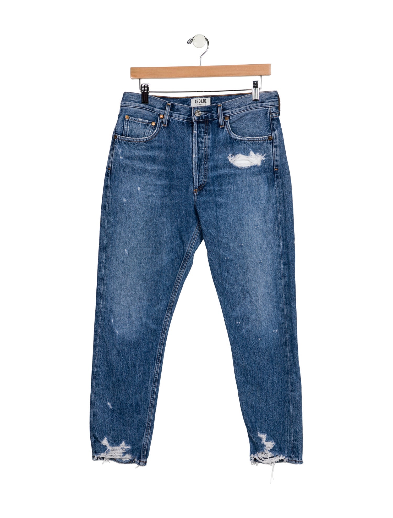 AGOLDE High-Rise Straight Leg Jeans