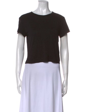 AGOLDE Crew Neck Short Sleeve Crop Top