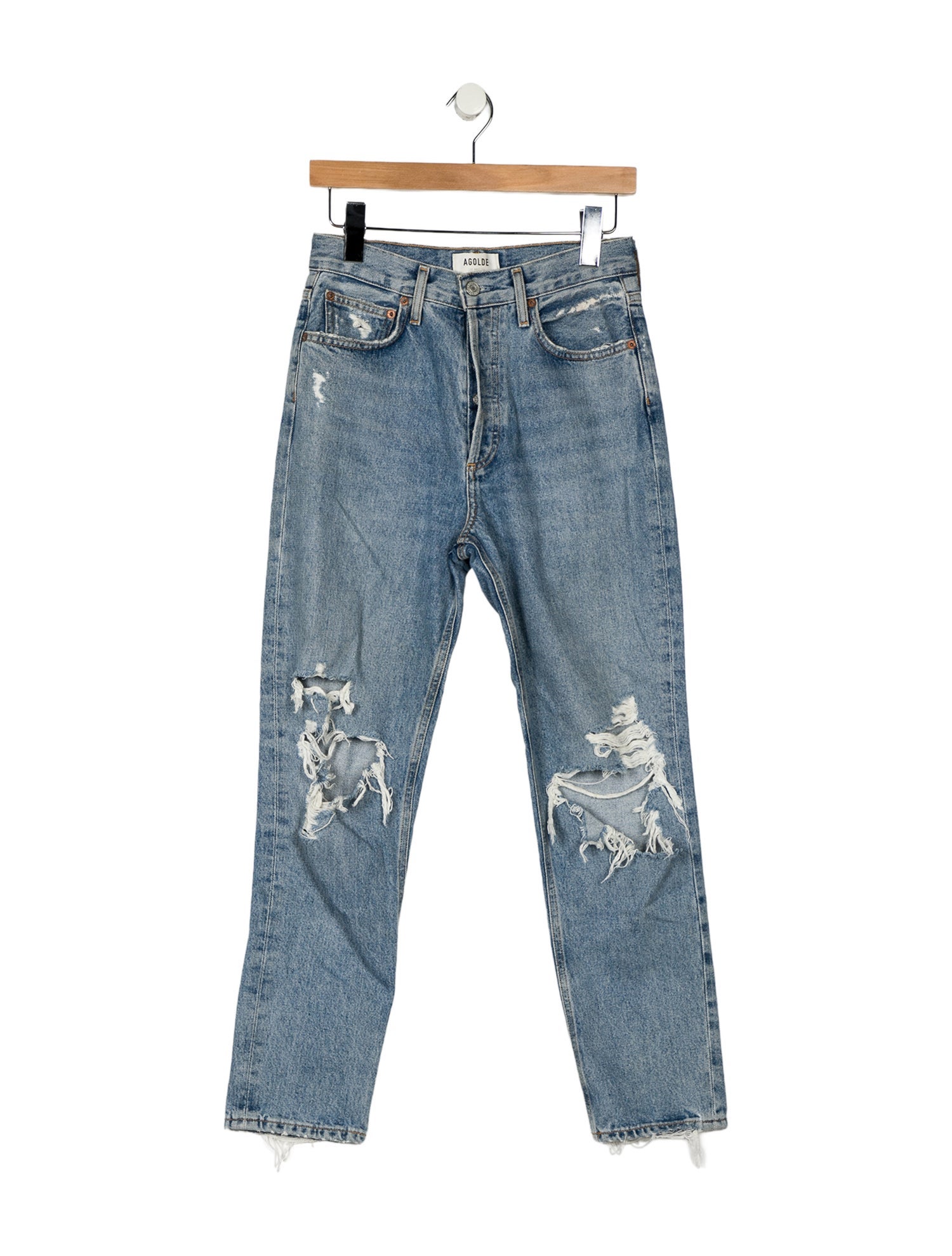AGOLDE High-Rise Straight Leg Jeans